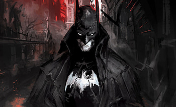 Batman of Gotham, paint, art HD wallpaper