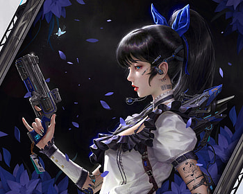 Fantasy girl, frumusete, art, fantasy, luminos, zhongguoduliu, girl HD wallpaper