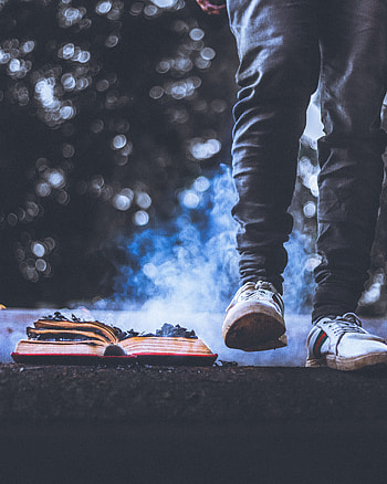 Smoke, Miscellanea, Miscellaneous, Legs, Book, Ash HD phone wallpaper