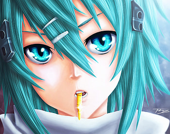 Sinon, anime, anime-girl HD wallpaper
