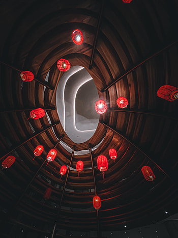 Building, Lights, Miscellanea, Miscellaneous, Lanterns, Tunnel HD phone wallpaper