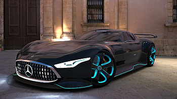 Mercedes-Benz AMG Vision GT Side View, Gran Turismo 7 HD wallpaper