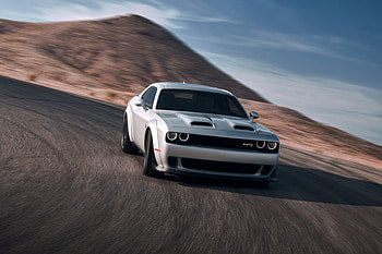 Dodge Challenger SRT Hellcat, widebody, on-road HD wallpaper