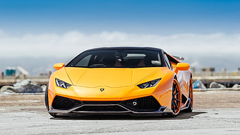 Yellow supercars, Lamborghini Huracan HD wallpaper