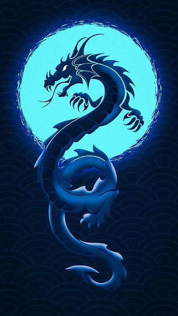 Dragon, symbol, art HD phone wallpaper
