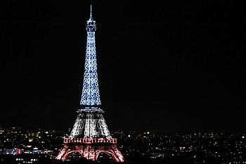 Eiffel Tower at Night, night, architecture, graphy, France, beautiful, cityscape, scenery, wide screen, lights, Eiffel Tower, , Paris HD wallpaper