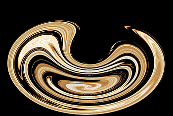 Abstract, Gold, Form, Circle, Twisted HD wallpaper