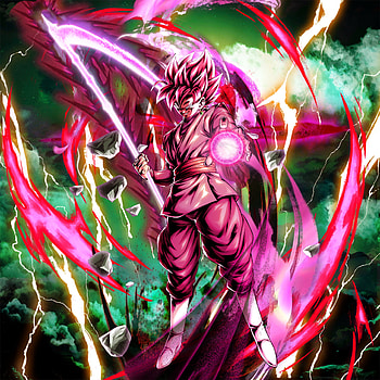 Goku black rose, magenta, art HD phone wallpaper