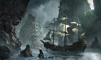 The Flying Dutchman, flying dutchman, ship, ghost ship HD wallpaper