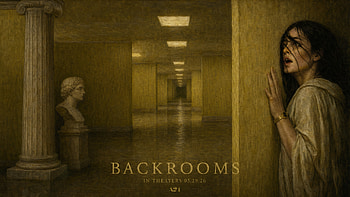 Backrooms — The Endless Hallway, Woman, Horror HD wallpaper