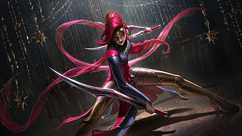 Katarina League Of Legends , league-of-legends, games, 2025-games, artwork, art, digital-art, ai, video-games HD wallpaper