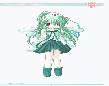 Vanilla Angel Chibi, wings, anime, vanilla, galaxy angel HD wallpaper