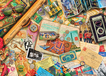 Safe travels, aimee stewart, stuff, collage, fantasy, texture, card, luminos, vintage HD wallpaper