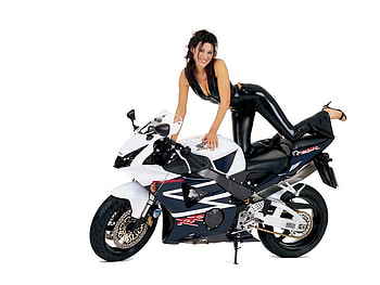 Fireblade, bike, white, model, black HD wallpaper