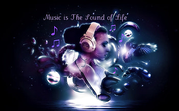 Music is The Sound of Life, music, sound, beautiful, artistic HD wallpaper