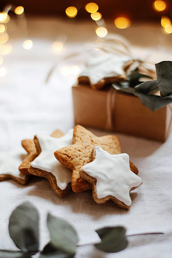 Food, Stars, Cookies, Glare, Branch, Box HD phone wallpaper