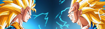 Vegeta and Goku, Intertwined destinies, Epic dual screen, Clash of titans HD wallpaper