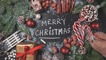 Merry Christmas, Decorations, 2020 HD wallpaper