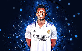 Aurélien Tchouaméni, Aurelien, French, Madridista, Soccer, HalaMadrid, LaLiga, Djani, Tchouameni, Football, RealMadrid HD wallpaper