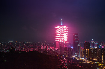 Cities, Salute, Building, Holiday, Night City, Fireworks, Firework HD wallpaper
