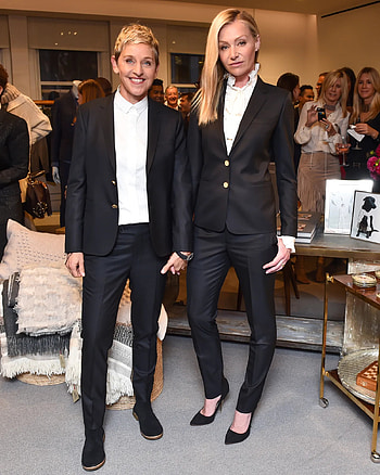 Ellen DeGeneres, Portia de Rossi, Vogue launch HD phone wallpaper