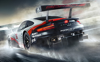 Porsche 911 RSR, Le Mans HD wallpaper