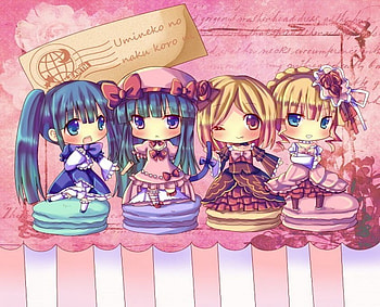 Outfit Switch! , bernkastel, umineko, erika, beatrice, lambdadelta HD wallpaper