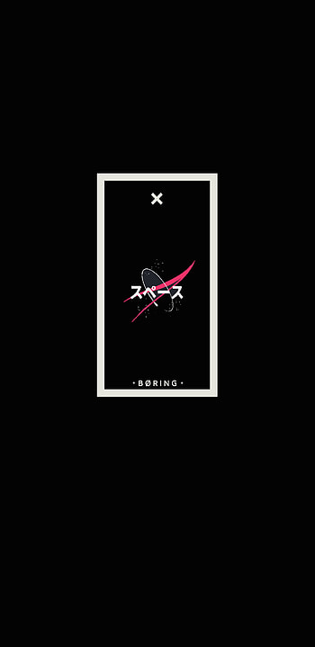 Dark Nasa, japan, black, clean HD phone wallpaper