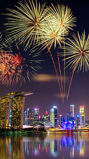 Fireworks artwork, display, Vibrant colors, Festive celebration HD phone wallpaper