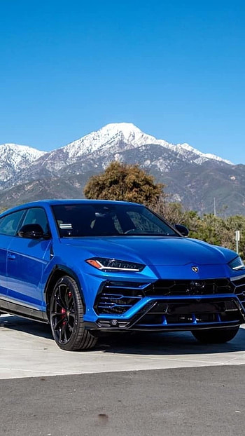 Lamborghini Urus, Blue Lamborghini Urus HD phone wallpaper