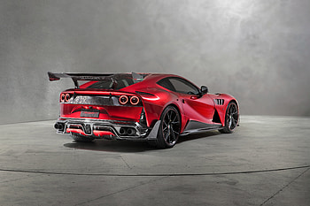 Mansory STALLONE F12, 2018 sports car, rear view HD wallpaper