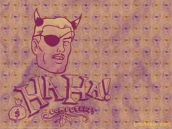 Adultswim, pink, cartoon, ponytails, manly, abstract, eyepatch, funny HD wallpaper