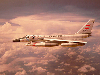 Hustler Jet Fighter, clouds, plane, sky, aircraft HD wallpaper