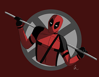 Deadpool With Rod Artwork , deadpool, superheroes, artwork, artist, digital-art, behance HD wallpaper