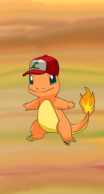 Charmander, naranja, pokemon, llamas, fire, manga, fuego, cute, anime HD phone wallpaper