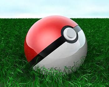 Pokeball, 3d, awesome, pokemon HD wallpaper