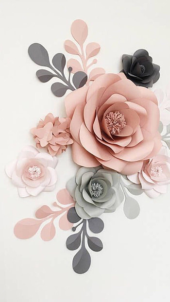 Paper Flowers, Paper, Flowers, Aesthetic, Background HD phone wallpaper