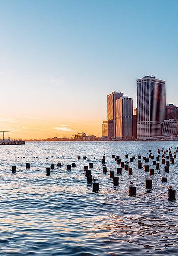 Cities, Rivers, Sun, City, Building HD phone wallpaper