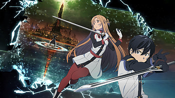 Kirito, Asuna, Sword Art Online, Captivating duo HD wallpaper