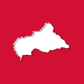Central African Republic, Travels, Map, Red background HD phone wallpaper