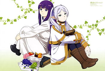 Fern & Frieren, Anime, Frieren: Beyond Journey's End, Fern (Frieren: Beyond Journey's End), Frieren (Frieren: Beyond Journey's End) HD wallpaper
