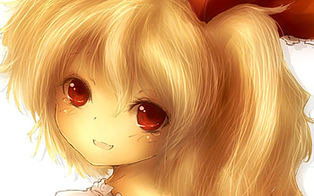 Touhou, Scarlet, Short Hair, Crying, Amazing, Manga, Chibi, Medium Hair, Cute, Smile, Beautiful, Gorgeous, Happy, Ribbon, Playful, Emotional, Flandre, Anime Girl, Red Eyes, Bow, Lovely, Awesome, Anime, Pretty, Cry, Fun, Sweet, Blonde Hair, Blond Hair HD wallpaper