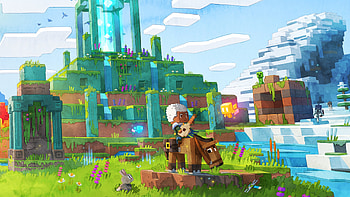 Minecraft Legends - The Lute, video game, Minecraft Legends, Minecraft, landscape, adventure HD wallpaper
