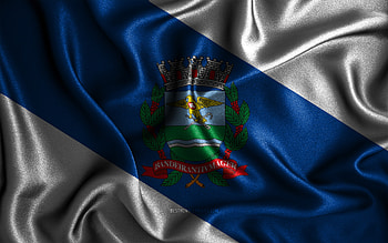 Ribeirao Preto flag, , silk wavy flags, brazilian cities, Day of Ribeirao Preto, Flag of Ribeirao Preto, fabric flags, 3D art, Ribeirao Preto, cities of Brazil, Ribeirao Preto 3D flag HD wallpaper
