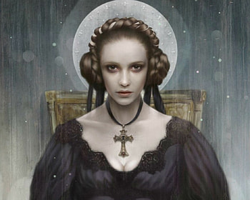 Goth, art, dark, woman HD wallpaper