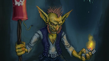 Preview world of warcraft, gnome, goblin, rocket, art HD wallpaper