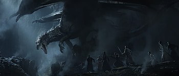 dragon, fantasy, battle, cave HD wallpaper