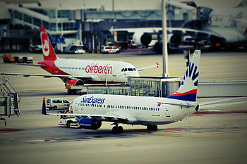 Munich Airport, Aircrafts HD wallpaper