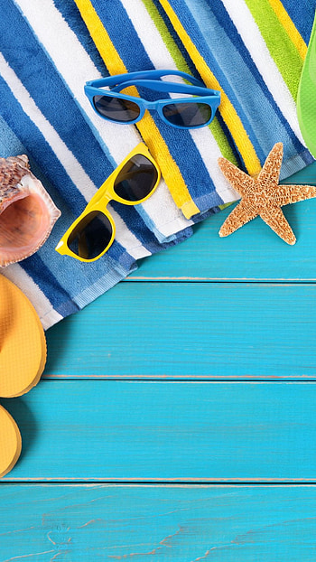 Beach theme, summer, flipflop HD phone wallpaper
