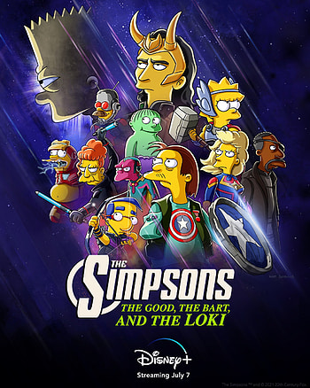 Avengers x simpsons, electric blue, animated cartoon HD phone wallpaper